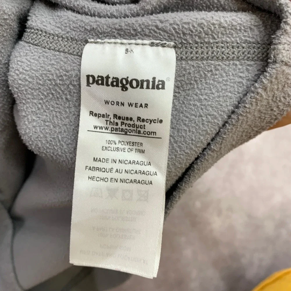 Patagonia Micro D Quarter Zip Fleece Pullover Forge Grey Mens Small 26176 - Picture 3 of 6